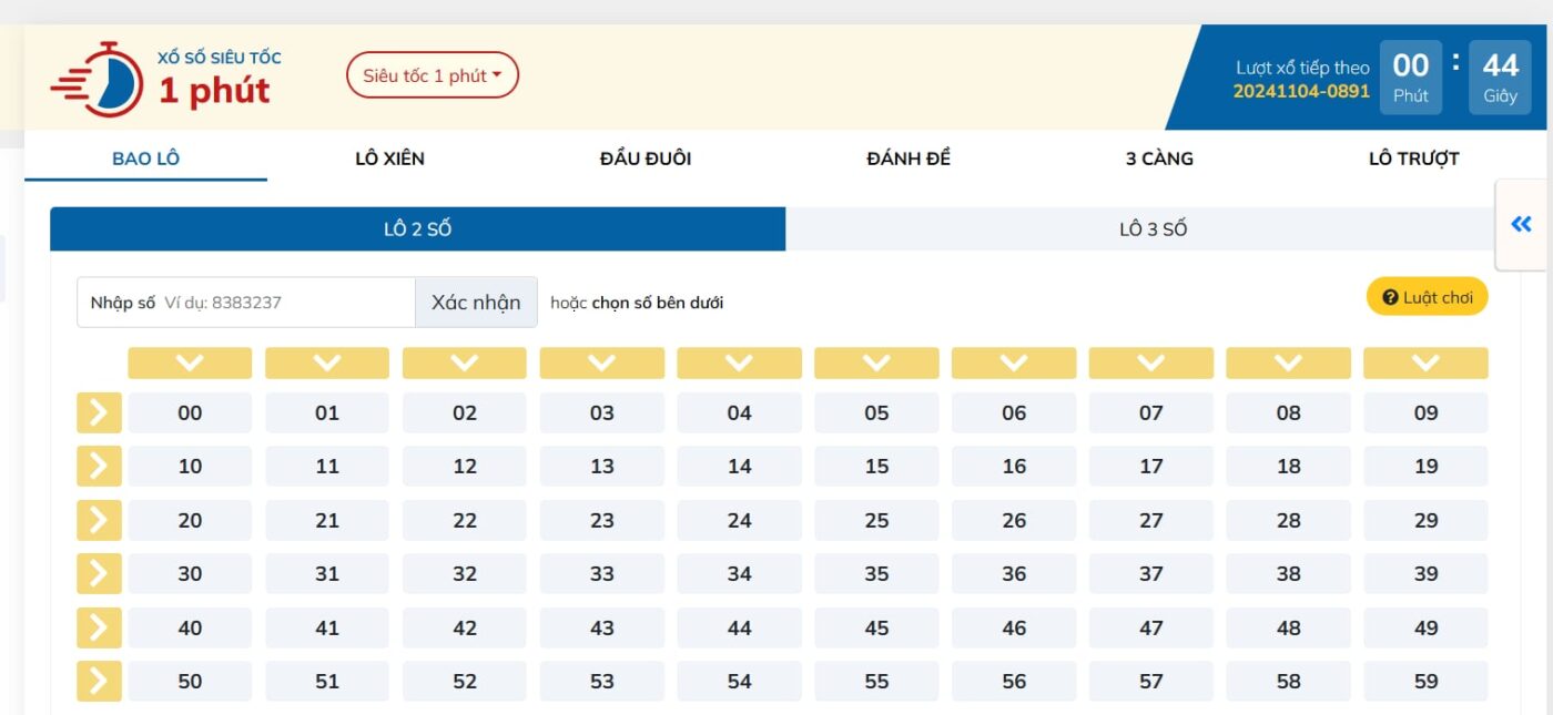 Khái niệm về lô đề siêu tốc