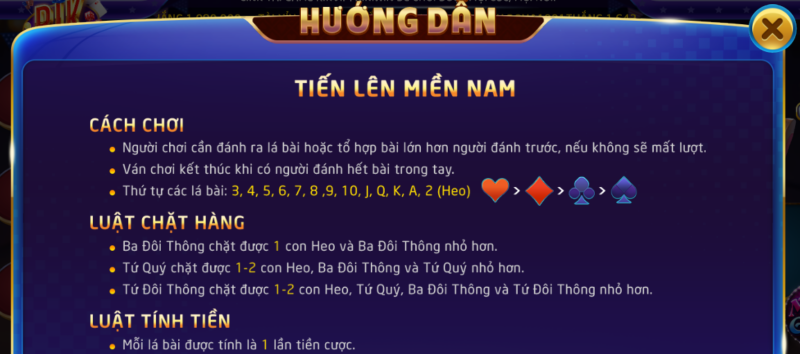 Tiến lên miền Nam và những sai lầm thường gặp khi chơi