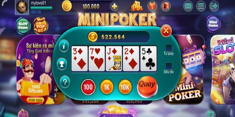 Mini Poker Sin88 – Tựa game mini siêu hot năm 2025